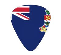Flag of the Cayman Islands - Set di 12 plettri per chitarra, resistenti, antiscivolo, diverse dimensioni, per chitarra elettrica, chitarra acustica, ukulele