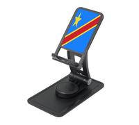Flag of the Congo - Supporto da scrivania regolabile per iPhone e tutti i telefoni, rotazione a 360°, pieghevole integrato, base quadrata