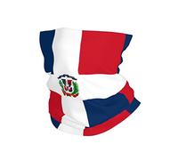 Flag of The Dominican Republic Uomo Donna Bandana Leggero Scaldacollo Multifunzione Fascia Collo per Escursionismo Moto Invernale Trekking