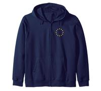 Flag of The European Union EU Europe Ring of Stars Felpa con Cappuccio