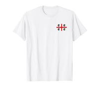 FLAG OF THE FOUR MOORS Sardegna Bandiera Italia Quattro Mori Maglietta Bianca S Maglietta