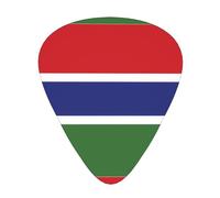 Flag of the Gambia Plettri per chitarra, 12 pezzi, per ukulele, basso, accessori