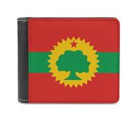Flag of The Oromo Liberation Front - Portafoglio da uomo in pelle con porta carte di credito, Stile:, Taglia unica
