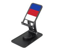Flag of The Sorbs - Supporto da scrivania regolabile per iPhone e tutti i telefoni, rotazione a 360°, pieghevole integrato, base quadrata