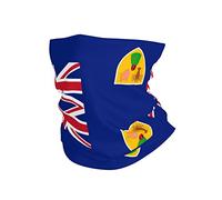 Flag of The Turks And Caicos Island Protezione del Viso Traspirante Scaldacollo Elastico Sciarpa al Collo per Estivo Arrampicata Pesca 25X50Cm