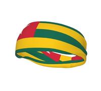 Flag of Togo - Fascia per capelli sportiva alla moda, assorbe il sudore, per corsa, fitness, elastica, traspirante, per tutte le stagioni