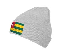 Flag of Togo Texture Effect Donna Uomo Watch cap Leggero Berretto Invernale Flessibile Beanie Cappello per Arrampicata Ciclismo Sci
