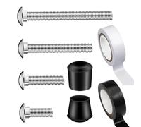 Flag Pole Weight Kit, Heavy Duty Cap, 3.937in Flagpole Accessories Tape, Stabilizing Hardware, Standard Flagpoles for Events, Servizio Members, and Practice Use
