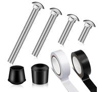 Flag Pole Weight Kit, Heavy Duty Flags Pole Weights, Rubber Mounting Hardware with Tapes, Stainless Steel Mooring Clips 3.94 inches, Ideal for Yard, Garden, and Ceremony Use
