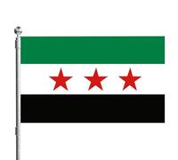 FLAG SIRIA CON GROMMET 59X35IN Digital Stampa digitale bandiera siriana a doppio cucitura siriana vibrante vibrante bandiere di campagna resistenti al per evento Sport Parade