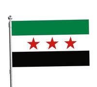 FLAG SIRIA CON GROMMET 59X35IN Digital Stampa digitale bandiera siriana a doppio cucitura siriana vibrante vibrante bandiere di campagna resistenti al per evento Sport Parade