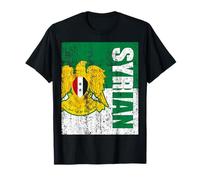 FLAG SIRIA DI REGALO SIRIA VINTAGE Damasco Siriano Maglietta