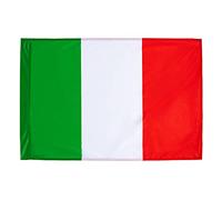 Flag System - Bandiera dell' Italia - Antivento - 100% Poliestere Nautico - Durevole - con Maglia Bloccata da 3 Fili Anti-Vento - 90x60 cm - Made in Italy