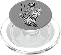 Flagello e armatura medievale gocce di sangue nero tradizionale PopSockets PopGrip per MagSafe
