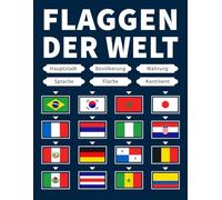 Flaggen der Welt: Flaggenführer, Hauptstädte, Bevölkerung, Währung, Sprachen, Fläche und Kontinent jedes Landes lernen