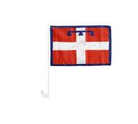 Flaggenfritze® Bandiera dell'Italia Piemonte auto 30 x 43 cm - Bandiera Auto Corso Auto Public Viewing, Sport Eventi e Decorazioni