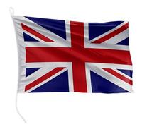 FLAGLY bandiera per barca Regno Unito 30 x 20 cm formato orizzontale - peso del tessuto 115g/m² - stampata, robusta con corda e occhiello, accessori per barca barca a motore