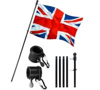 Flagpole Della Casa Esterna - 610 G Di Bandiera Esterna, Supporto Per Esterni Da Giardino, Supporto Per Bandiera Della Spiaggia Marittima Per Costruzione Robusta | Strong Telescoping Flag Pole Per Tru