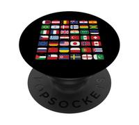 Flags of the Countries of the World Graphic Cool Designs PopSockets PopGrip Adesivo