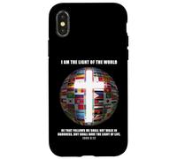 Flags of The World - Christian Faith Cross John 8:12 Light Custodia per iPhone X/XS