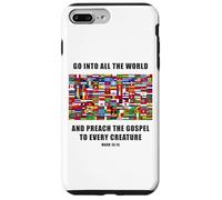 Flags of The World - Christian Faith Gospel Mark 16:15 Custodia per iPhone 7 Plus/8 Plus