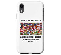 Flags of The World - Christian Faith Gospel Mark 16:15 Custodia per iPhone XR