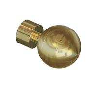 Flair Deco 11012010 - 0248 endstücke scolo Sfera per aste per Tende, 20 mm di Diametro, in Ottone, Contenuto della Confezione 2 Pezzi