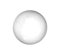 Flair Deco 11012036-0232 Pezzi finali Sfera per heimtexland di 20 mm di Diametro, Bianco in Metallo, Contenuto della Confezione 2 PCS