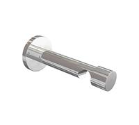 Flair Deco 11022025 - 0012 Supporto per Coni a Vite per Asta per Tende, 20 mm di Diametro, 1 Calore Distanza dalla Parete Circa 9 cm, cromata in Metallo