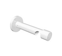Flair Deco 11022025 - 0032 Supporto per Coni a Vite per Asta per Tende, 20 mm di Diametro, 1-läufig Distanza dalla Parete Circa 9 cm, Bianco in Metallo