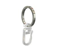 Flair Deco 11051203-2040 Anelli con Pieghe Ganci per 12 mm di Diametro heimtexland aste, in Acciaio Inox, Contenuto della Confezione 20 PCS