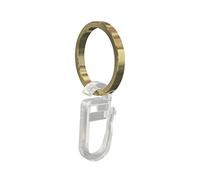 Flair Deco 11051203-2048 Anelli con Pieghe Ganci per 12 mm di Diametro heimtexland aste, Ottone, Contenuto della Confezione 20 PCS