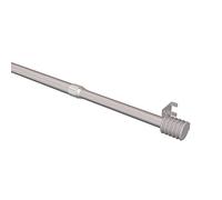 Flair Deco Morsetto aste con Artiglio di ritegno e klebep Latten 9 mm Ø, Regolabile 40 - 70 cm (4 Pezzi), Metallo, Grigio Argento, 40 x 3 x 1.3 cm, 4 unità