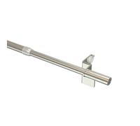 Flair Deco Regolabili bastoni, Disco bastoni con Cilindro pronta, 2 Pezzi, ausdrehbar, Metallico, Acciaio Inossidabile, 30 - 50 cm