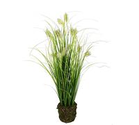 Flair Flower Erba artificiale per la primavera di coda di volpe nel vaso di terra, pianta artificiale, erba decorativa, piante verdi, piante ornamentali