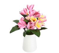 Flair Flower Frangipani in vaso Plumeria Fiore di cera artificiale centrotavola centrotavola decorazione per matrimoni, fiori artificiali, piante artificiali, piante artificiali, fiori artificiali