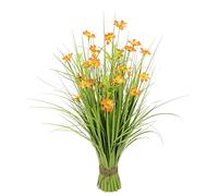 Flair Flower Grasbusch con Cosmea e farfalla, decorazione per fiori artificiali, albero di erba, decorazione per la primavera