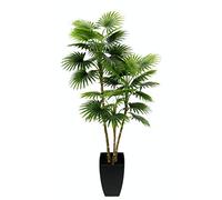Flair Flower - Palma Artificiale a ventaglio in Vaso Conico, pianta Artificiale, Palma Decorativa, Palma di Palma, Albero di Palma, Verde, 105 cm