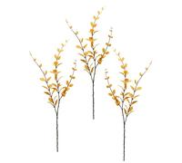 Flair Flower Ramo artificiale con foglie, rami di foglie, fiori artificiali, foglie autunnali, decorazioni floreali, decorazione floreale, decorazione autunnale, rami artificiali, eucalipto, ca. 100 x 12 x 5 cm, arancione