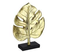 Flair Flower Statua a forma di foglia dorata, 24 cm, statuetta di sculture foglie, ornamento creativo, astratto, arte moderna, statuetta minimalista, regalo splitphilo