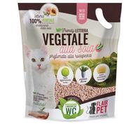 FLAIR PET Lettiera vegetale alla Soia 10l - Biodegradabile con profumazione alla rosapesca