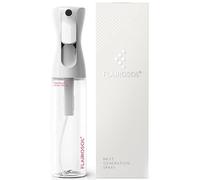 FLAIROSOL Flacone Spray Nebulizzatore per Capelli Ricci 300ml, Spruzzino Acqua Continua Fine per Barbiere/Parrucchiere - Ricaricabile, per pulizia/Piante/Animali Domestici (Trasparente, Stampa Rosa)