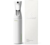 FLAIROSOL Flacone Spray Nebulizzatore per Capelli Ricci 300ml, Spruzzino Acqua Continua Fine per Barbiere/Parrucchiere - Ricaricabile, per pulizia/Piante/Animali Domestici (bianca, stampa verde)