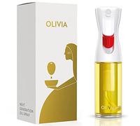 FLAIROSOL OLIVIA 130ml Spruzzatore di Olio in Vetro - Tecnologia a Spruzzo Continuo con Controllo delle Porzioni - Versatile per Cucinare, Insalate, Barbecue, Cotture al Forno, ecc. (Logo Dorato)
