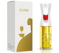 FLAIROSOL OLIVIA 130ml Spruzzatore di Olio in Vetro - Tecnologia a Spruzzo Continuo con Controllo delle Porzioni - Versatile per Cucinare, Insalate, Barbecue, Cotture al Forno, ecc. (Foglie Dorate)