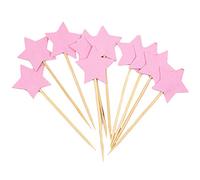 Flairs - Decorazioni per cupcake a tema New York, confezione da 10 decorazioni per cupcake, colore: Rosa