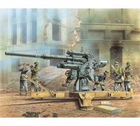 Flak 37 Mit Behelfslafette 1:35 Plastic Model Kit DRAGON MODELS