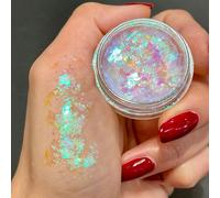 Flakes Fairy Iridescent Color Shift Flake 1 Jar Chroma Flake Ultra-Thin Multichrome Flakes Eyeshadow Flakes DIY Nail Charms Nail Gems Nail Suppliesdecorazioni per unghiecharm unghiedecori unghie decor