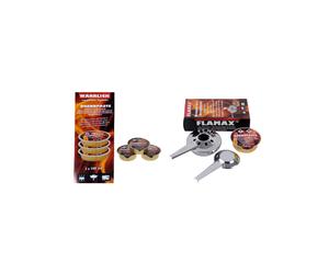 FLAMAX FORNELLINO PER PASTA COMBUSTIBILE + 3 CIALDE PASTA COMBUSTIBILE WARRLICH
