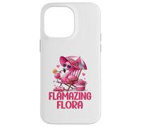 Flamazing Flora Pink Flamingo Tropical Beach Scene Donna Custodia per iPhone 14 Pro Max
